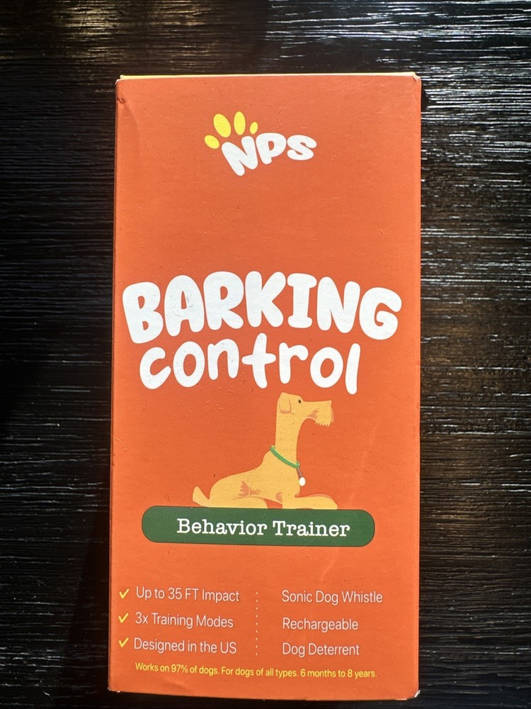 NPS Barking Control Behavior Trainer Sonic Dog Whistle 3 Training Modes