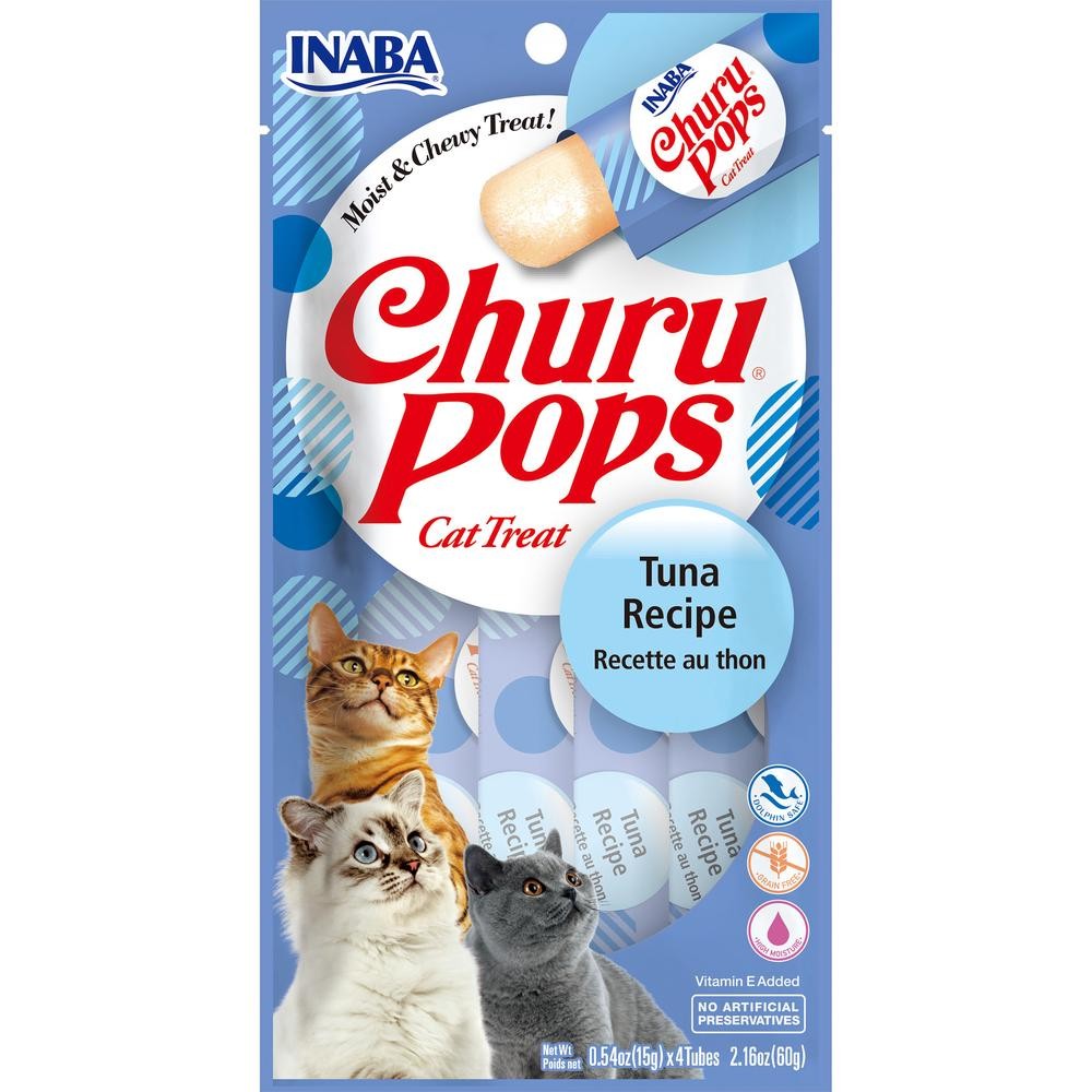 Inaba Cat Churu Pops Tuna, 6 Pack - 60g