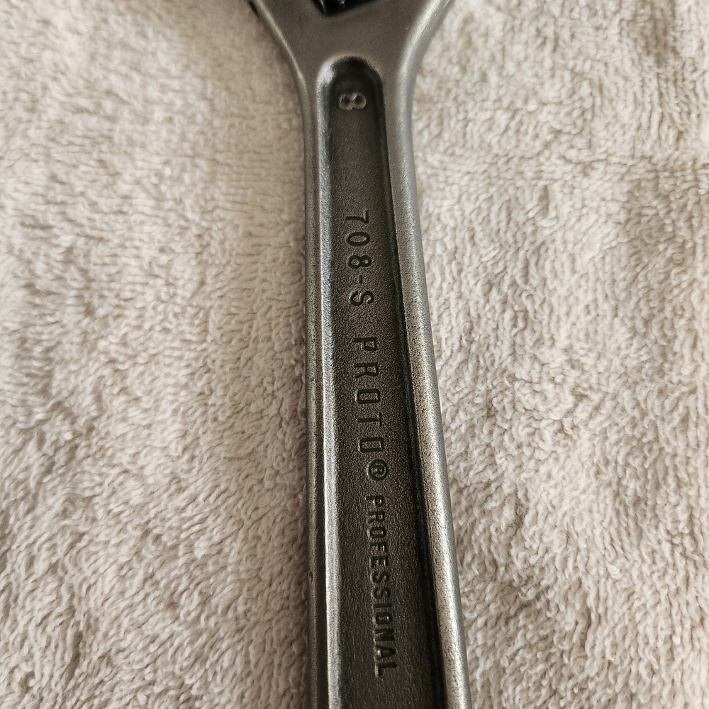 Proto 8" adjustable wrench 708-S - used