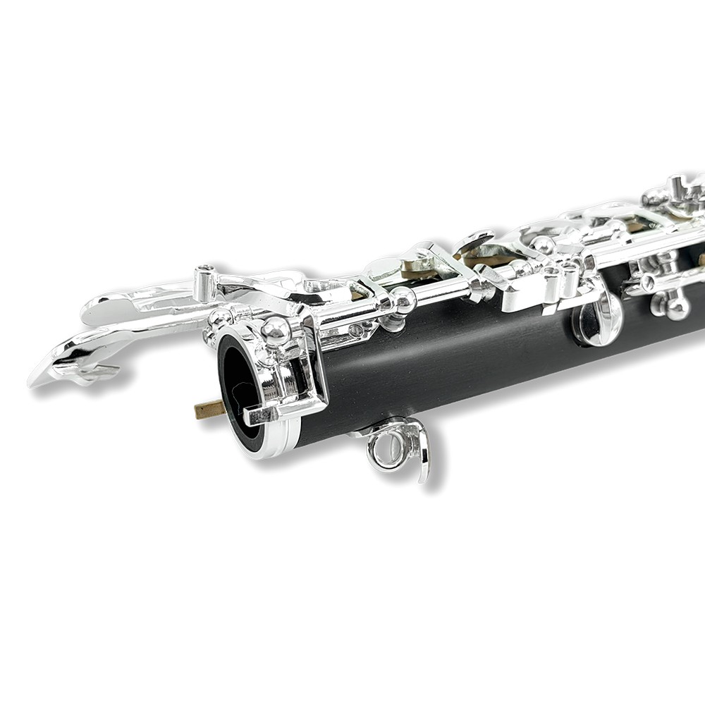 Professional Oboe C Key with Forked-F Resonance Semi-Automatic Mechanism Ebonite