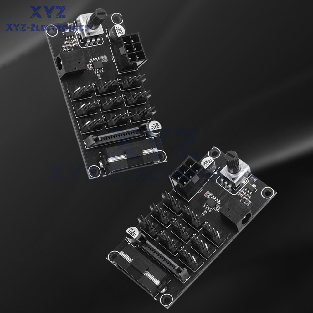 Computer Chassis PWM Violent Fan Speed Controller 9-Channel Fan Hub Controller