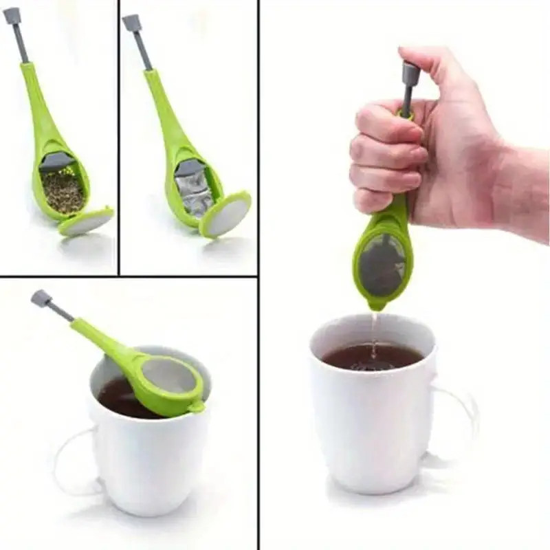 Tea Strainer Press Tea Strainer Kitchen Tea Set Accessory Reusable Infuser