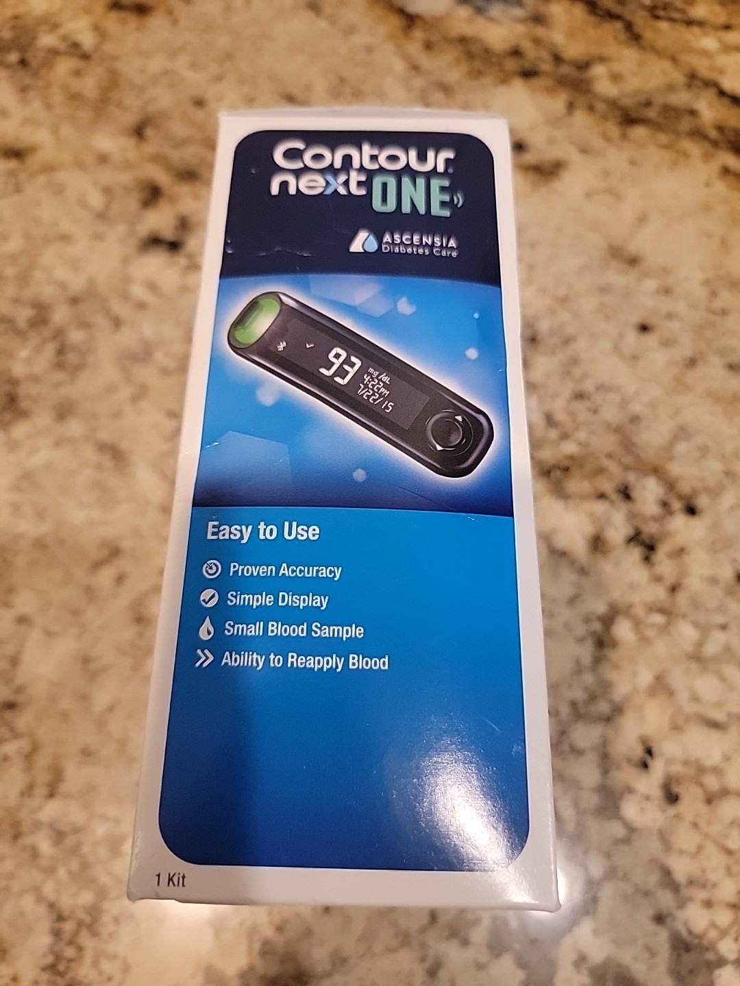 Contour Next One Blood Sugar Diabetic Glucose Monitoring System. Expired 2022