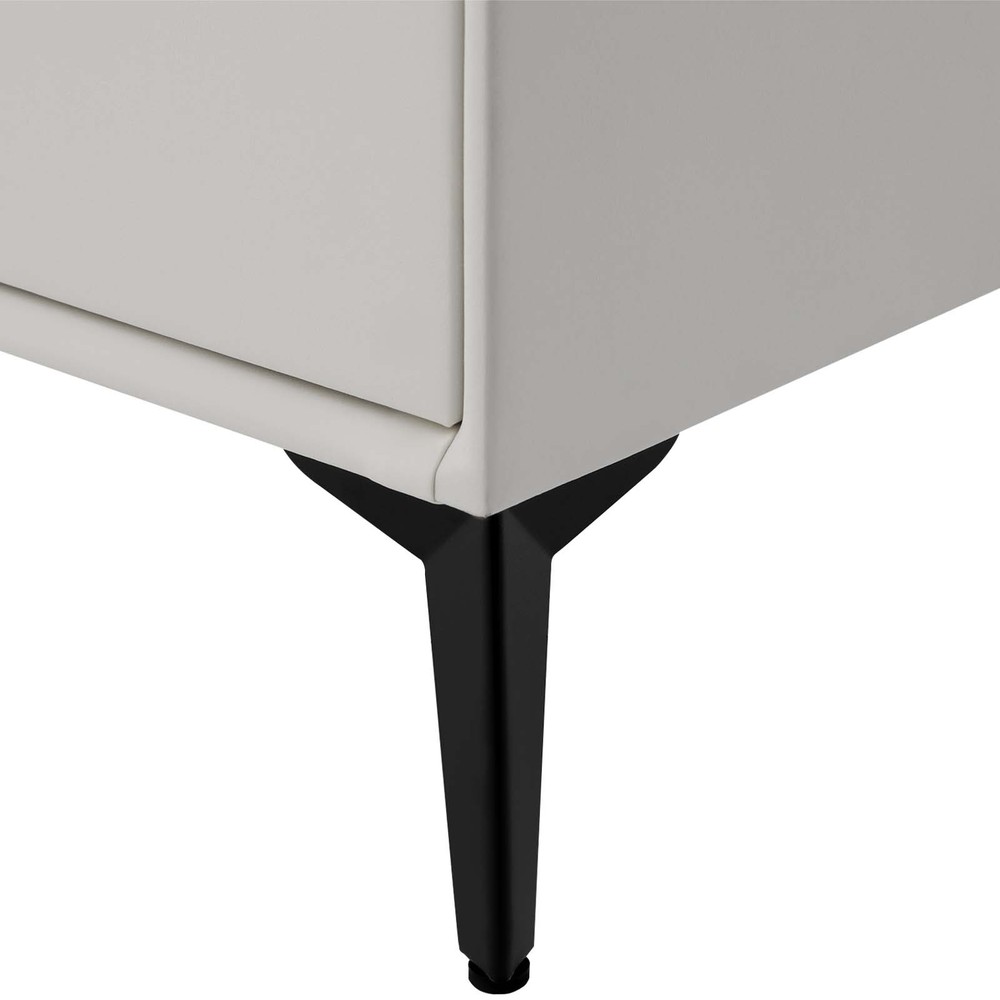 Smart Nightstand Bedside Table with Drawers Bluetooth Speaker Wireless Charging
