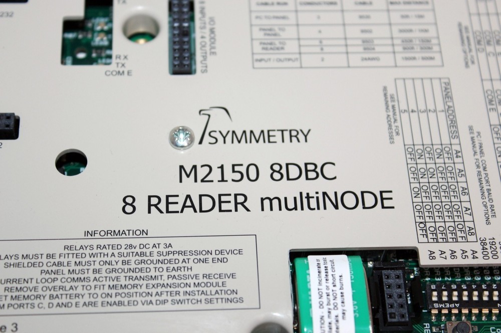 AMAG SYMMETRY M2150-8DBC 8 Reader multiNODE Door Controller Board