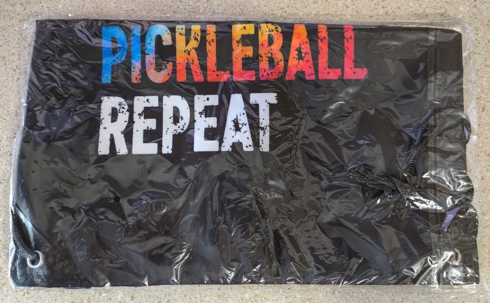 Eat Sleep Pickleball Repeat Drawstring Waterproof Pickleball, Pickleball...