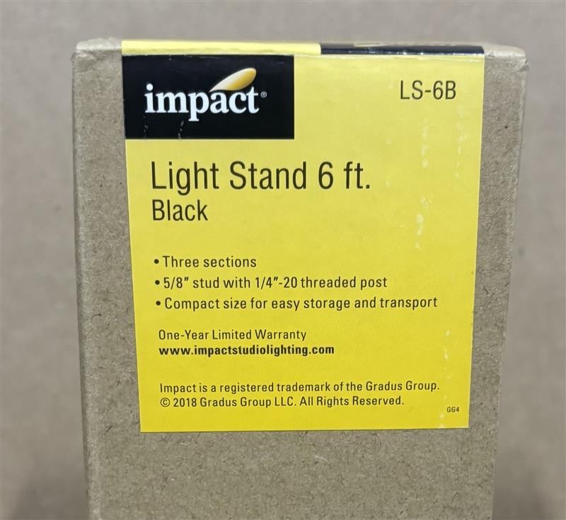 Impact Light Stand 6 Ft. BLK (LS-6B)