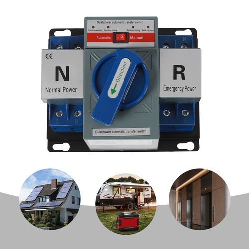 2P Mini Switch Dual Power Transfer Switch Automatic Conversion Switch Self Cast