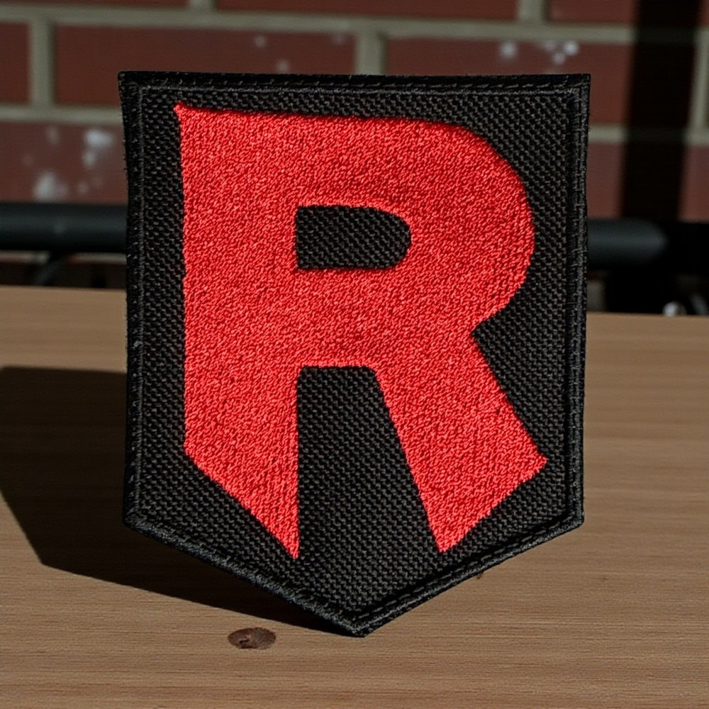 Pokemon Rocket Team Embroidery Patch 4.01" X 3.32"