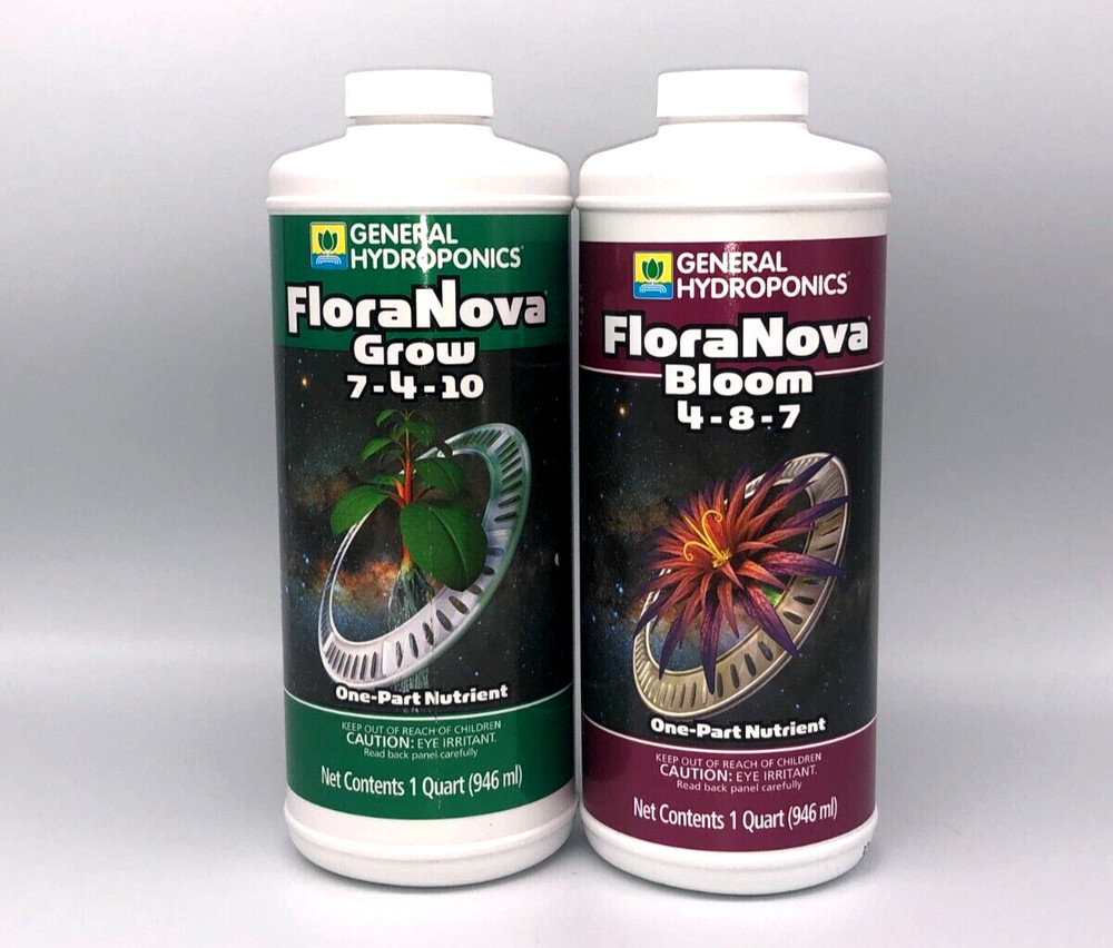General Hydroponics Bundle FloraNova Grow & Bloom - 1 Qt