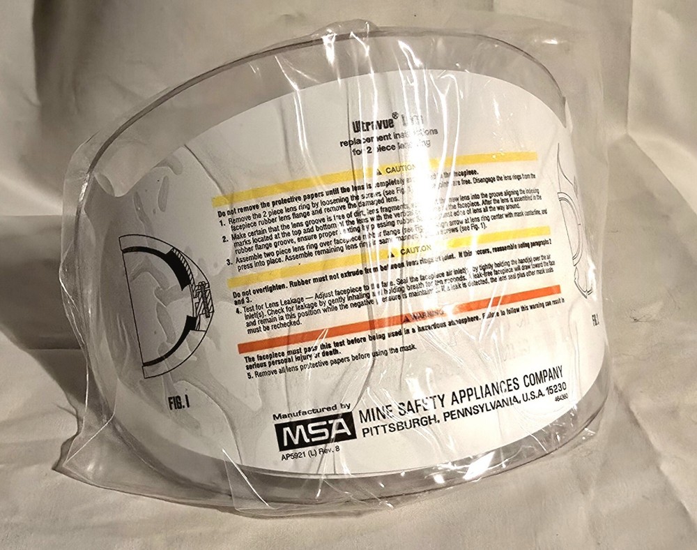 Pack of 3 MSA Ultravue Replacement  Lenses