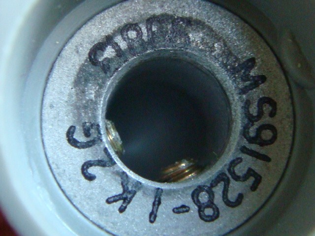 ONE Lot Three (3) Dual Set-Screw GRAY Pointer Knobs MS91528-1K2G -- New & Unused
