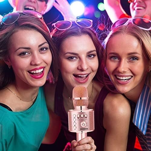 Champagne Wireless Bluetooth Karaoke Microphone with Echo Control - Perfect Gift