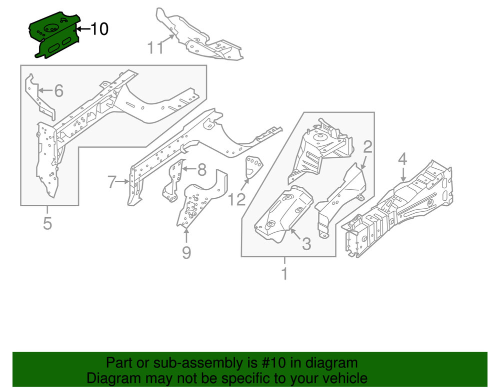 Genuine Nissan Engine Mount Support Bracket G5116-4BAMA