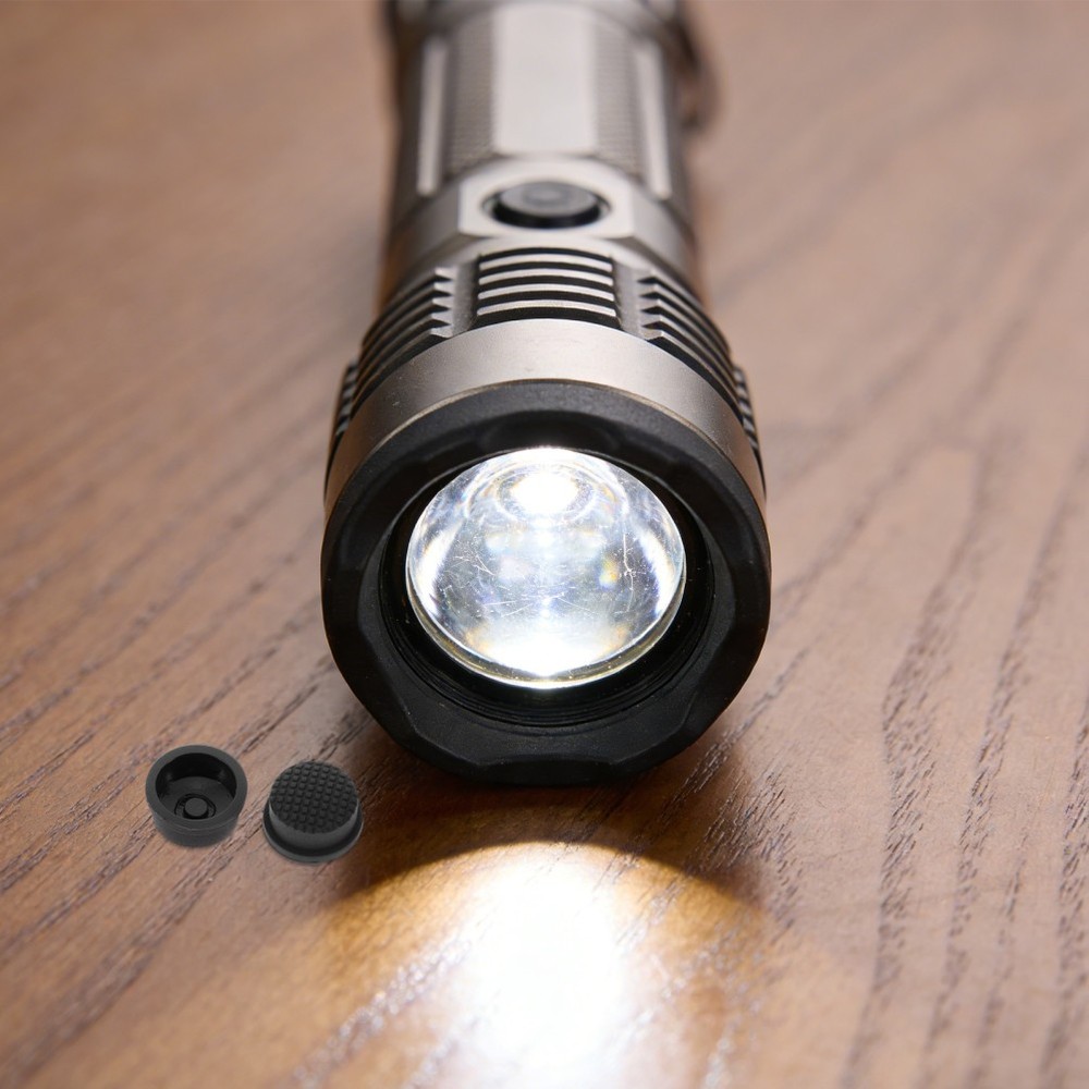 2 PCS Waterproof Rechargeable Flashlight Handheld Boot Accessory DIY Switch Cap