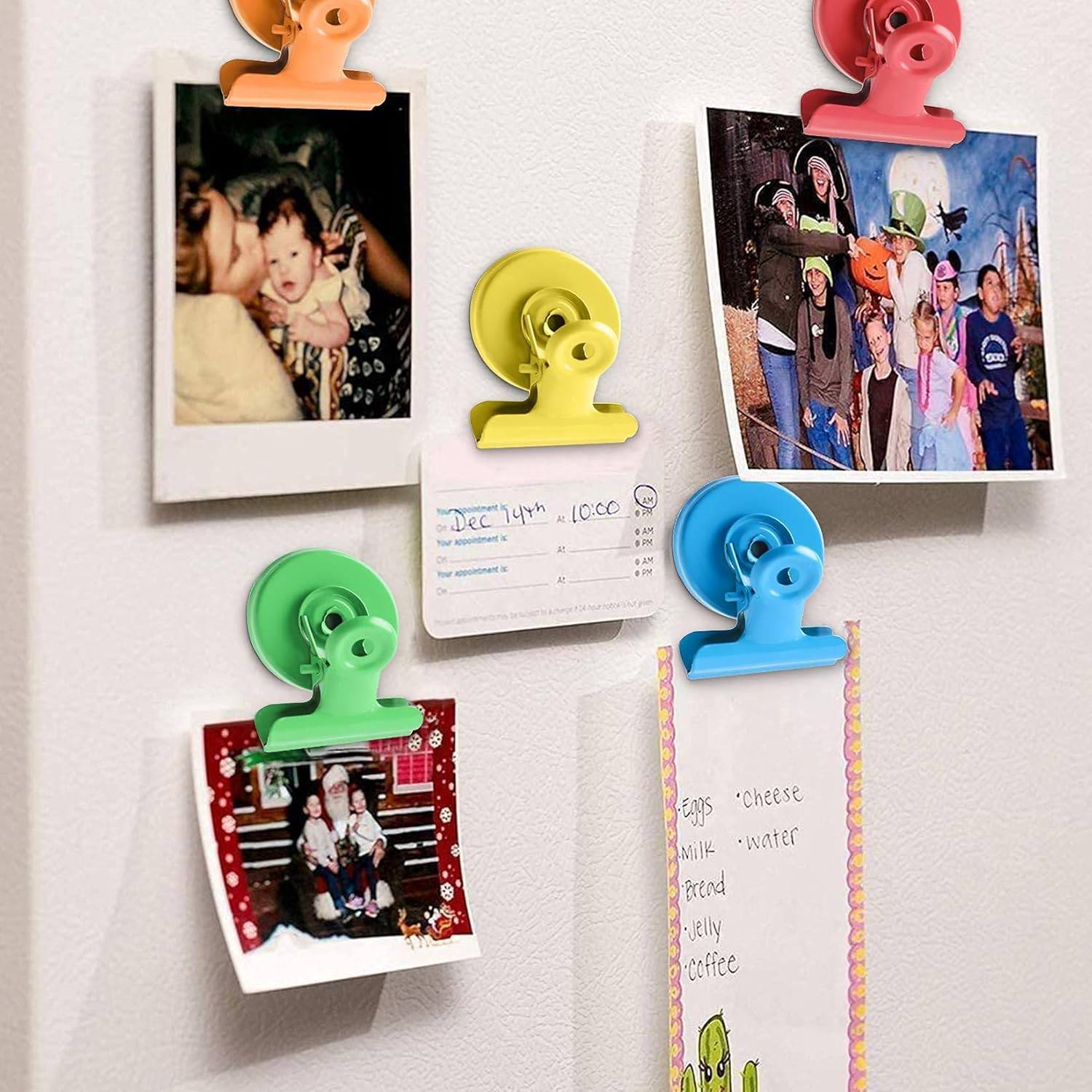 12 Pack Colorful Strong Magnetic Clips, Fridge Magnets Refrigerator Magnets, Cli