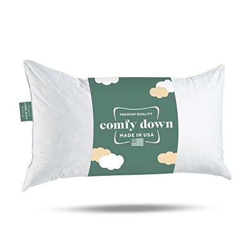 ComfyDown Rectangle Pillow Insert FEATHER /DOWN  -  ALL SIZES!! Made in USA
