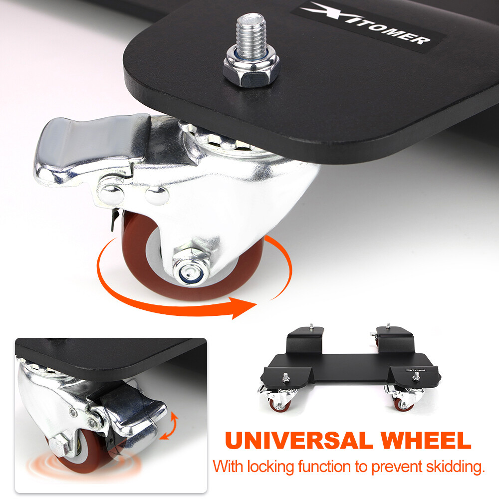 800lbs Motorcycle Center Stand Dolly Park & Move Center Stand Scooter Mover