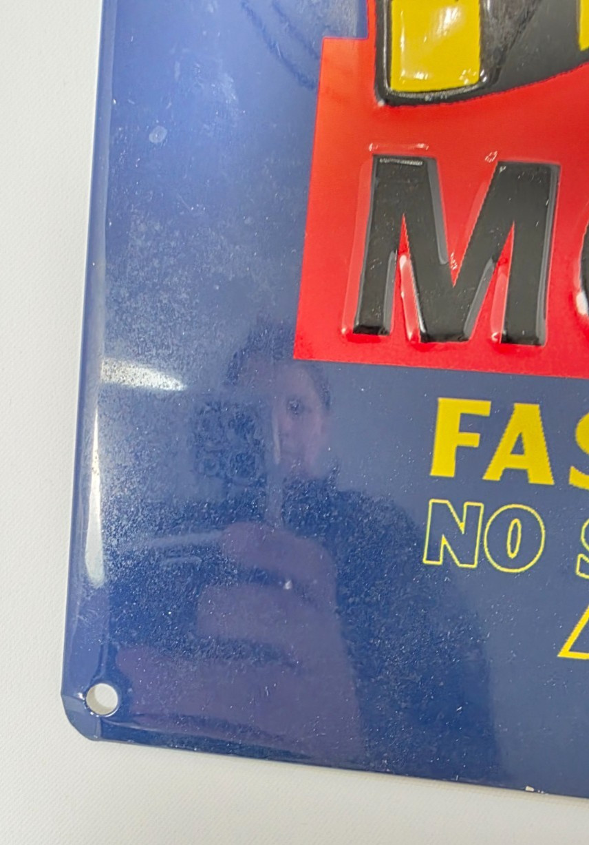 Harley Davidson Red Devil Motor Oil Metal Sign 15" x 13"