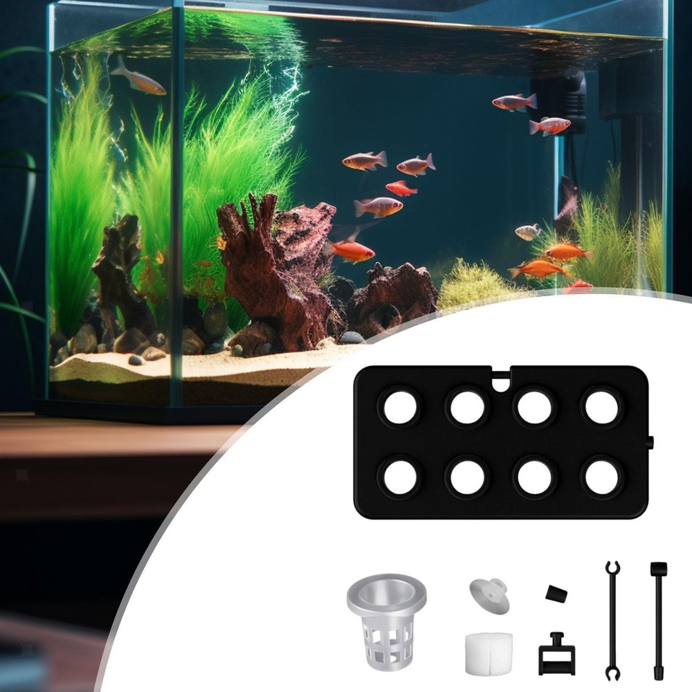 Fish Tank Hydroponic Floating Planter Kit with Suction Cup Simple Assembly for