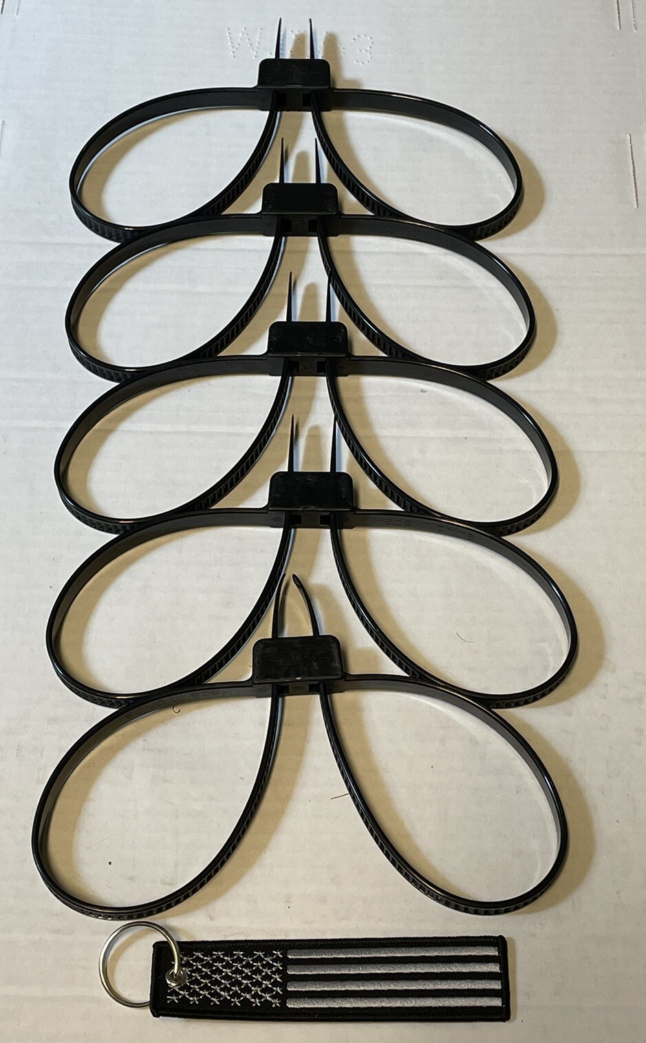 5 Pack Zip Tie Hand Flex Cuffs 250lb Tensile Strength Combat Vet Approved