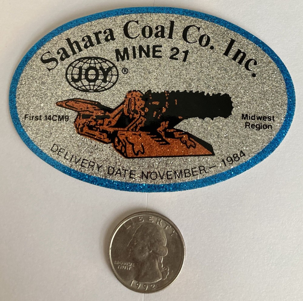 Vintage Mining Decals Sahara Coal Co Mine 21