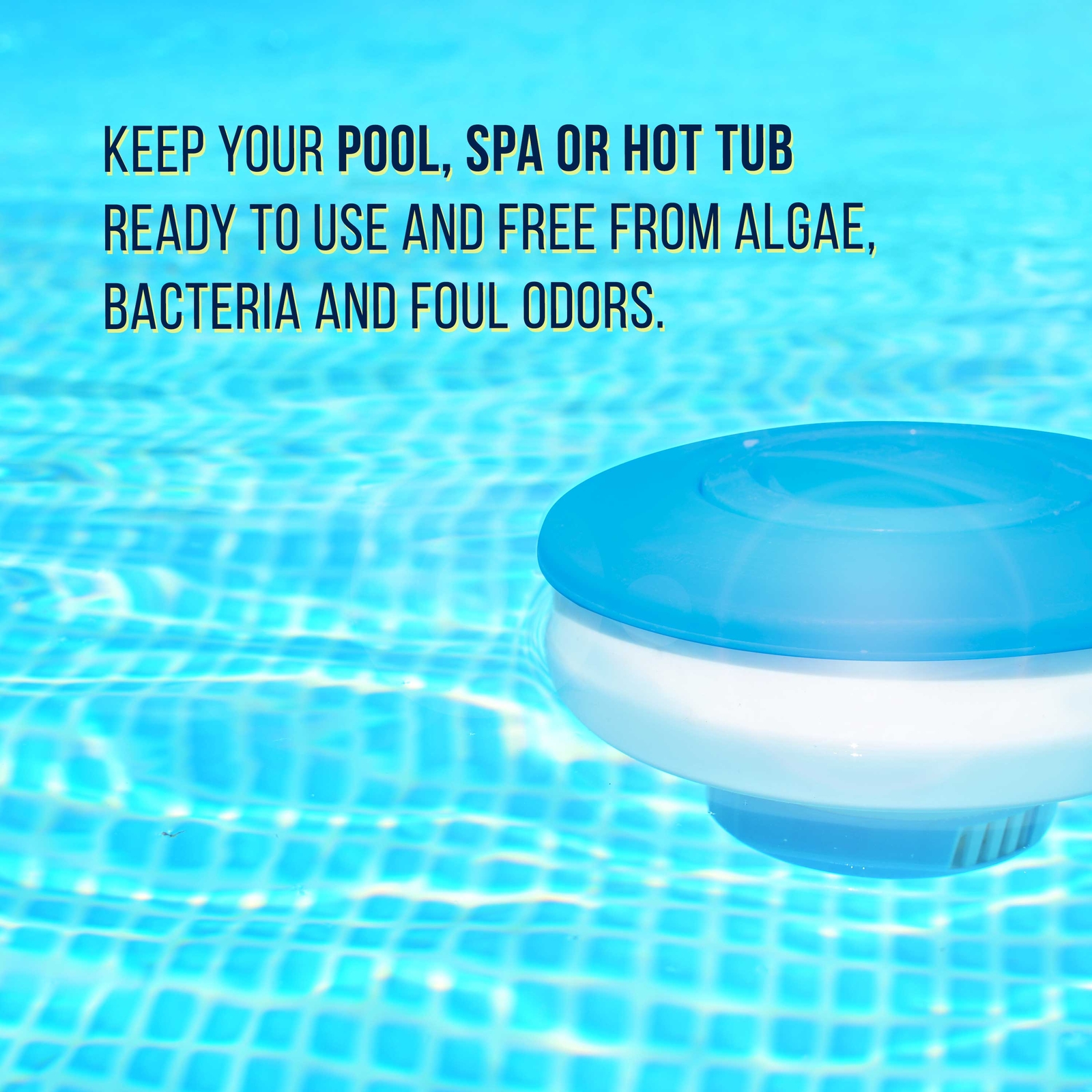 Floating Chlorine 3" Tablet Swimming Pool Chemical 7" Dispenser Collapsible Tank