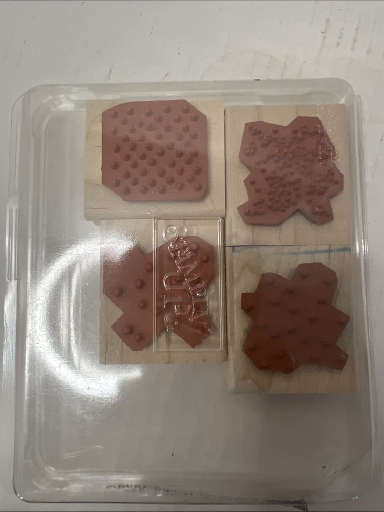 Stampin' Up! ITTY BITTY BACKGROUNDS Retired Stamp Set