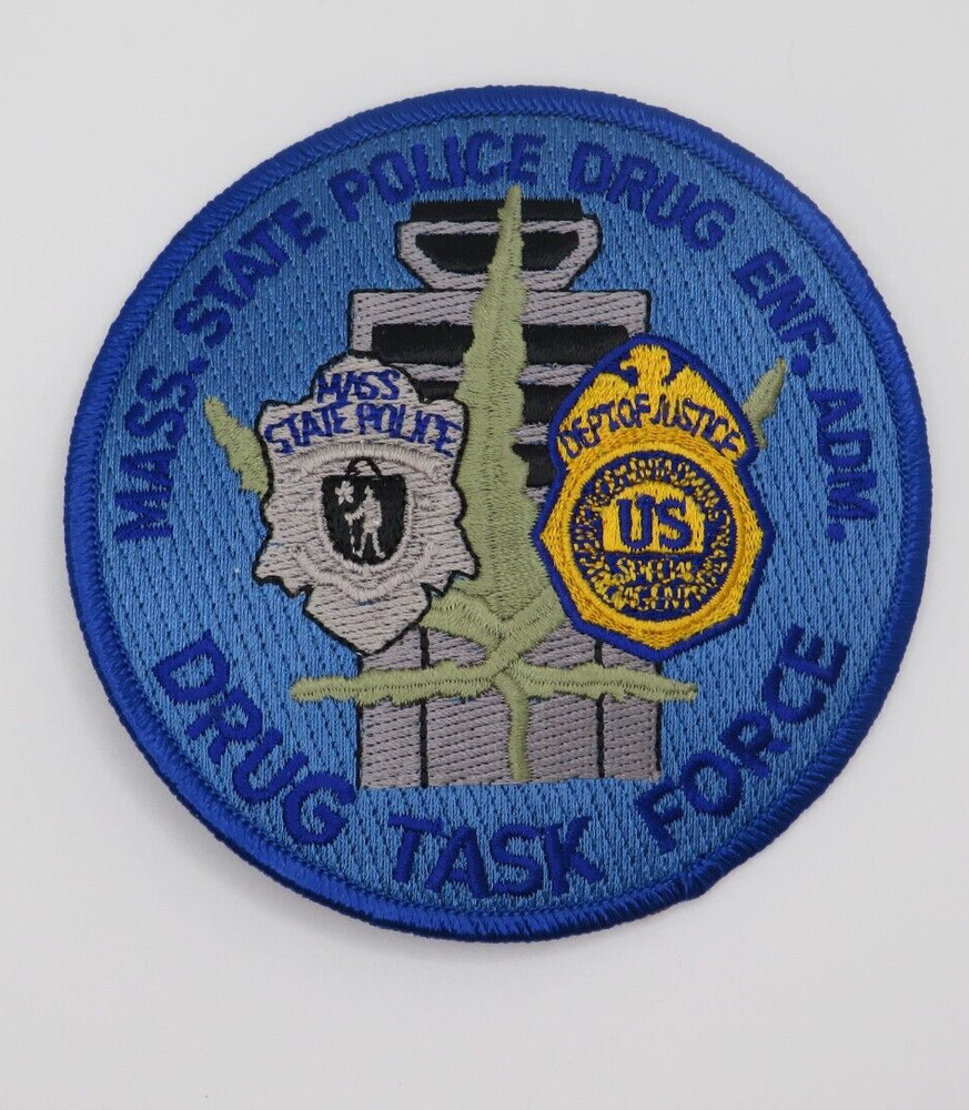 Massachusetts state police drug enforcement admin task force patch