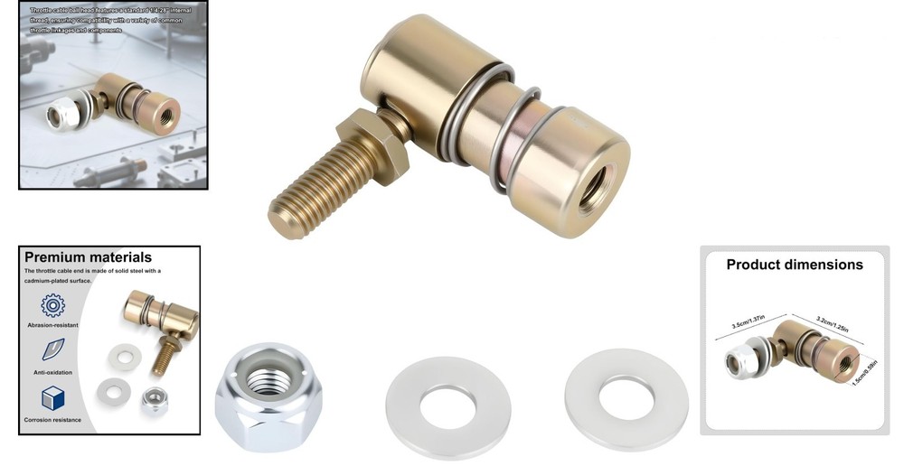 1/4-28" Quick Release Throttle Cable Ball Joint - Durable Steel Component
