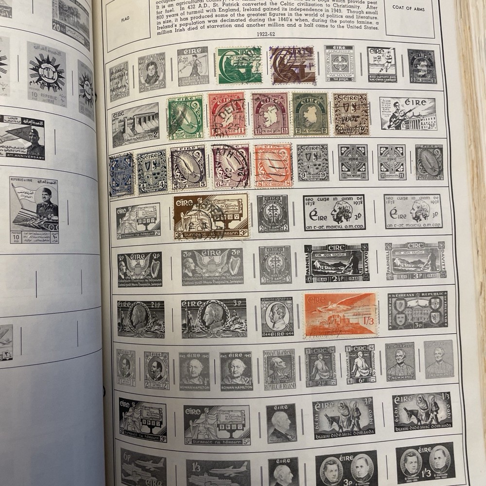 2 Harris Statesman Deluxe Worldwide Albums 2000+ Stamps to 1965 & 76 In 1 Binder