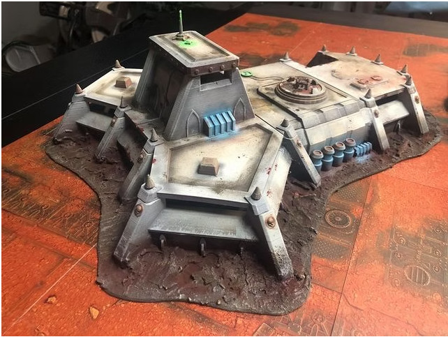 Command HQ - Warhammer 40k compatible terrain - Sci fi, Grimdark