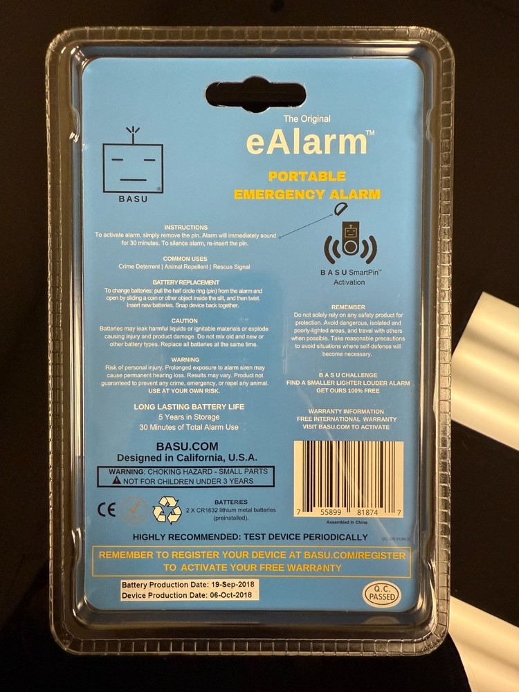 BASU eAlarm 120DB - Original Blue