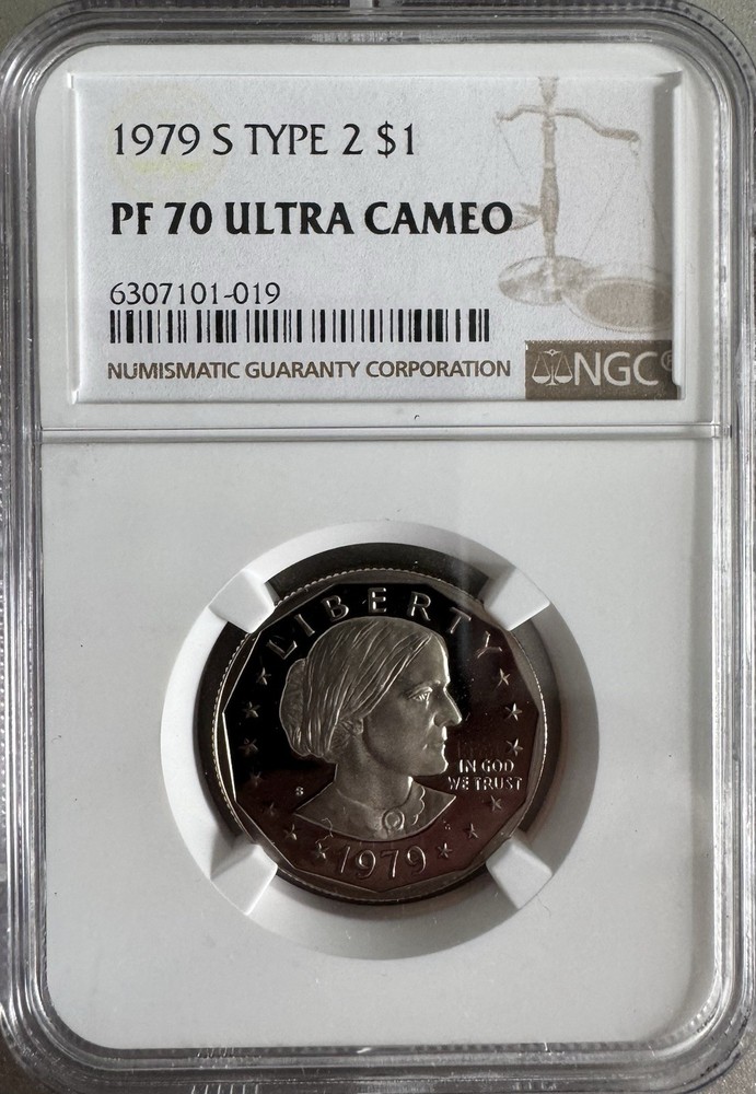 Susan B Anthony Proof Set Collection NGC