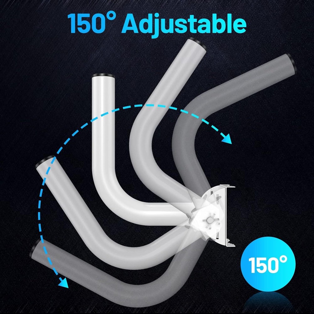 Universal Wireless Bridge Bracket Mount, 2-Pack J Pole Mounts 150° Adjustable