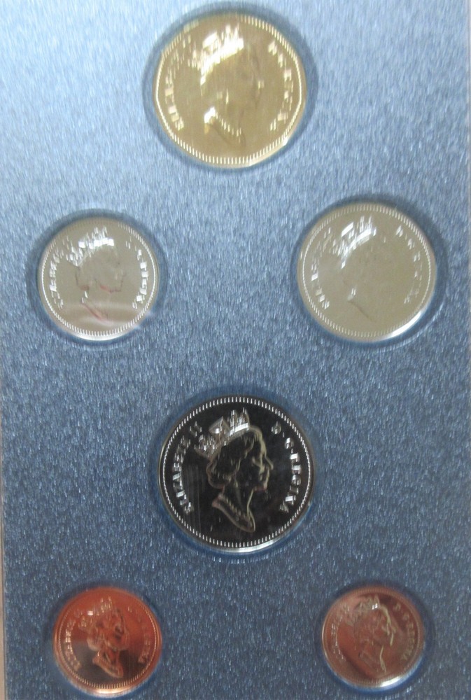 1990 Canada Specimen Set 6 Coins Cent to One Dollar Mint Set. UNC