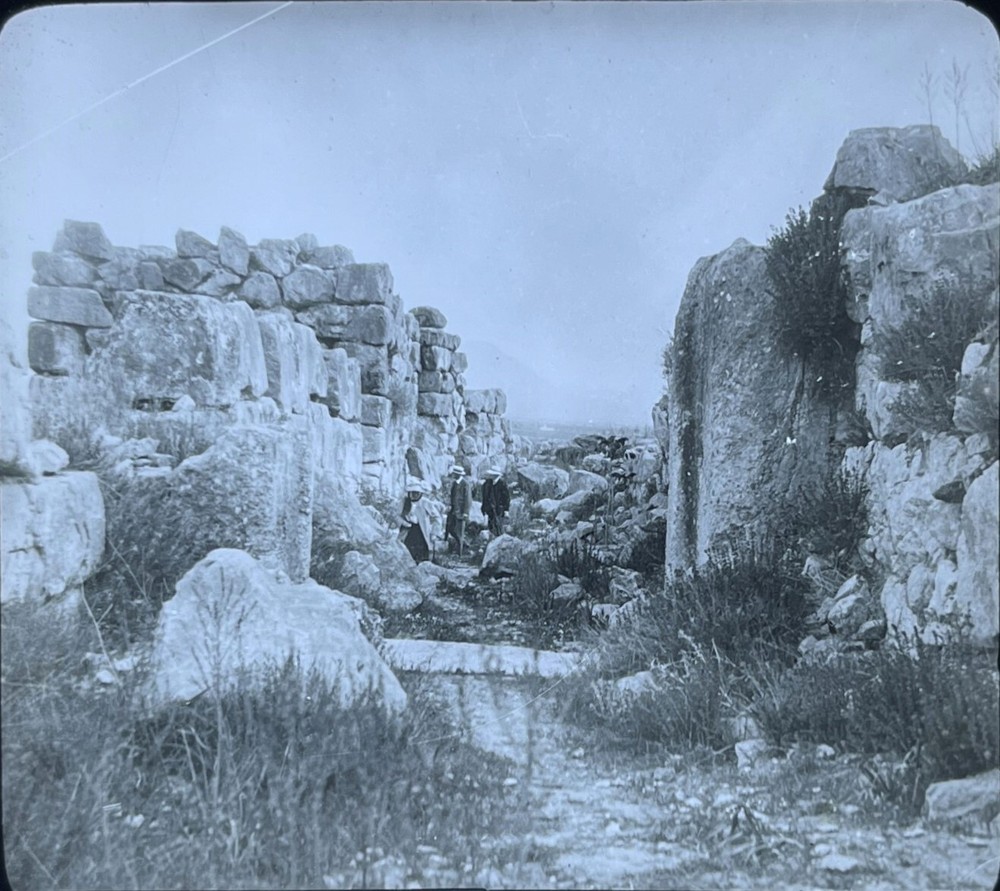 Victorian Ancient Ruins Magic Lantern Slide (I1)