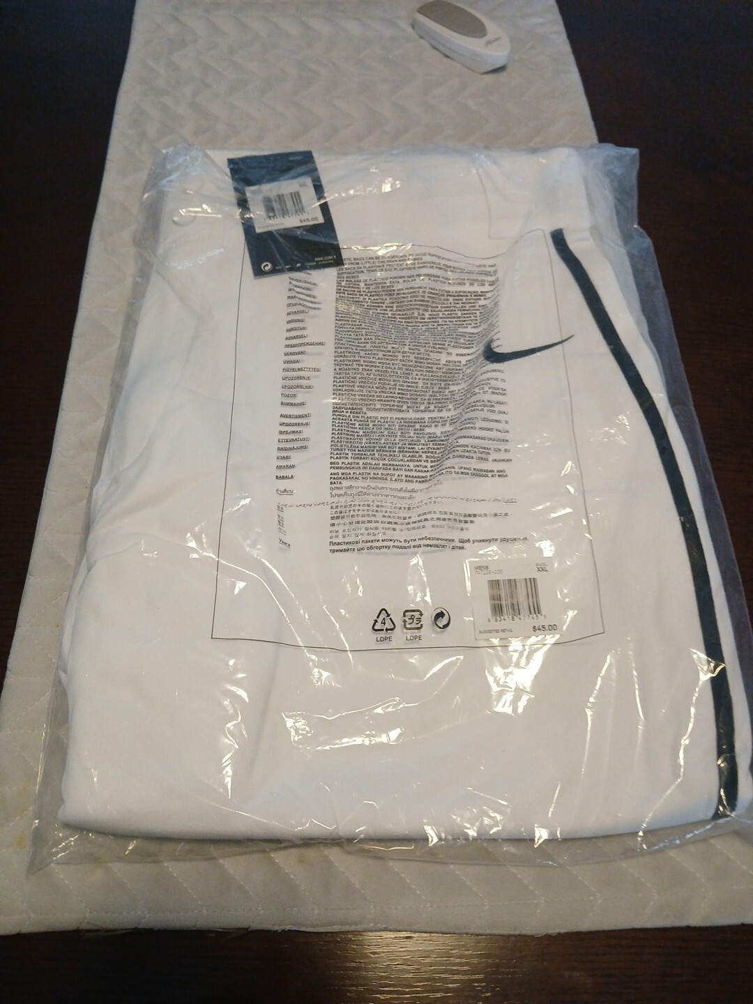 Nike Mens Team Vapor Pro Pant Piped White/Black/Black Size XXL New In Bag