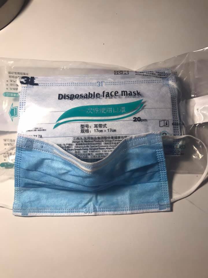 Face Covering Mask Sterile 20 pcs