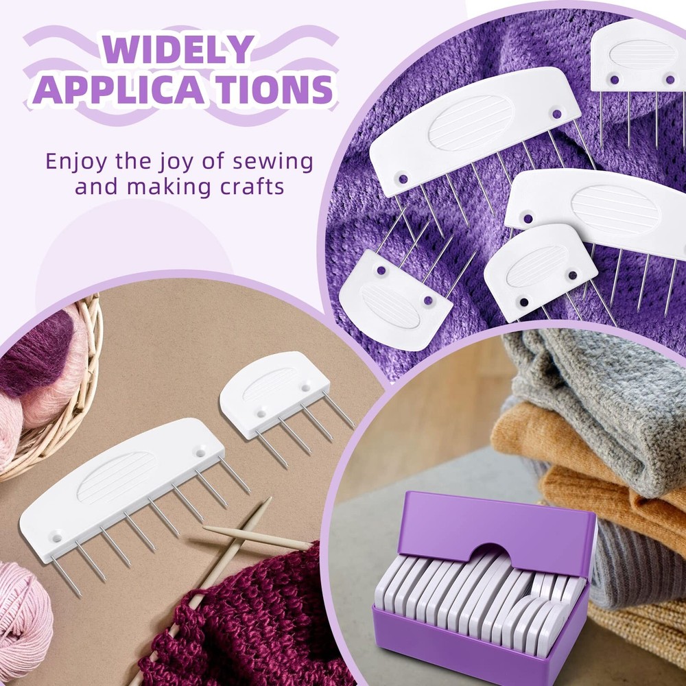 20Pcs Knit Blockers & Pins Kit, Knit Blocking Combs for Blocking Knitting, Cr...