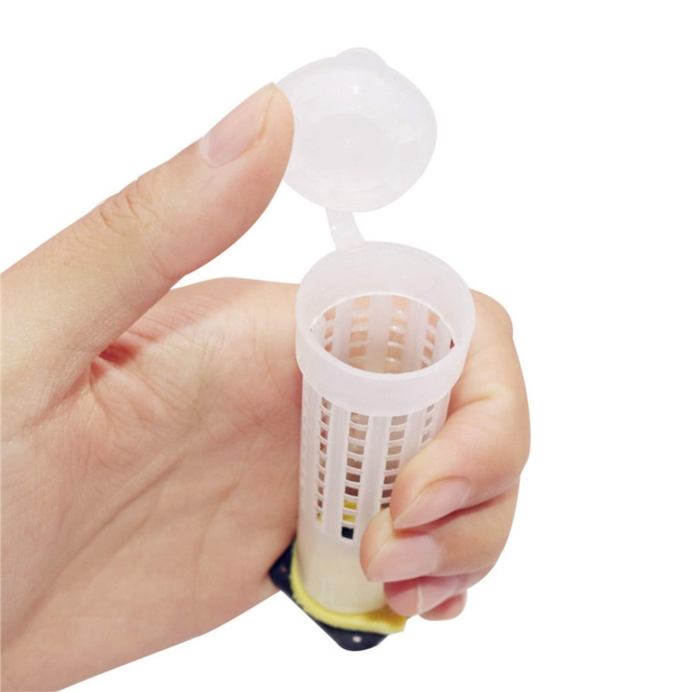 30 Queen Bee Roller Cages - Plastic Beekeeping Rearing Cup Holder Tool