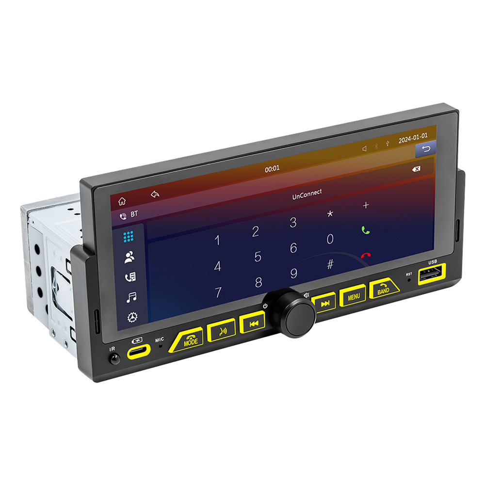 6.86 Inch Touchscreen Car Stereo with Wireless For Apple Carplay Android Auto