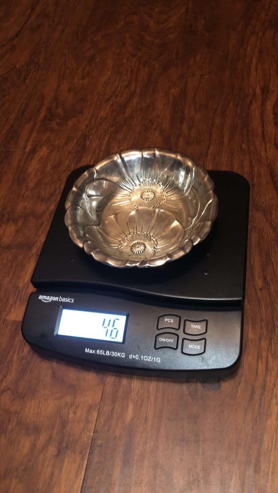 Wallace Sterling Silver Poppy Pattern Bowl #123