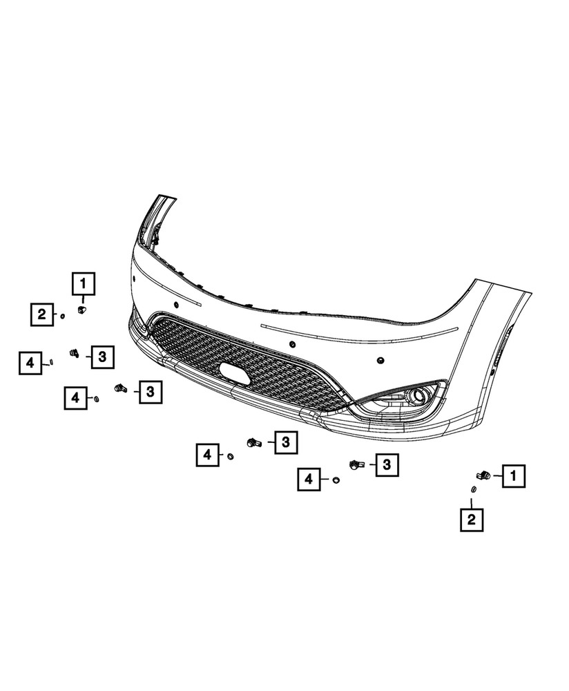 Genuine Mopar Park Assist Sensor 5YV69TZZAA