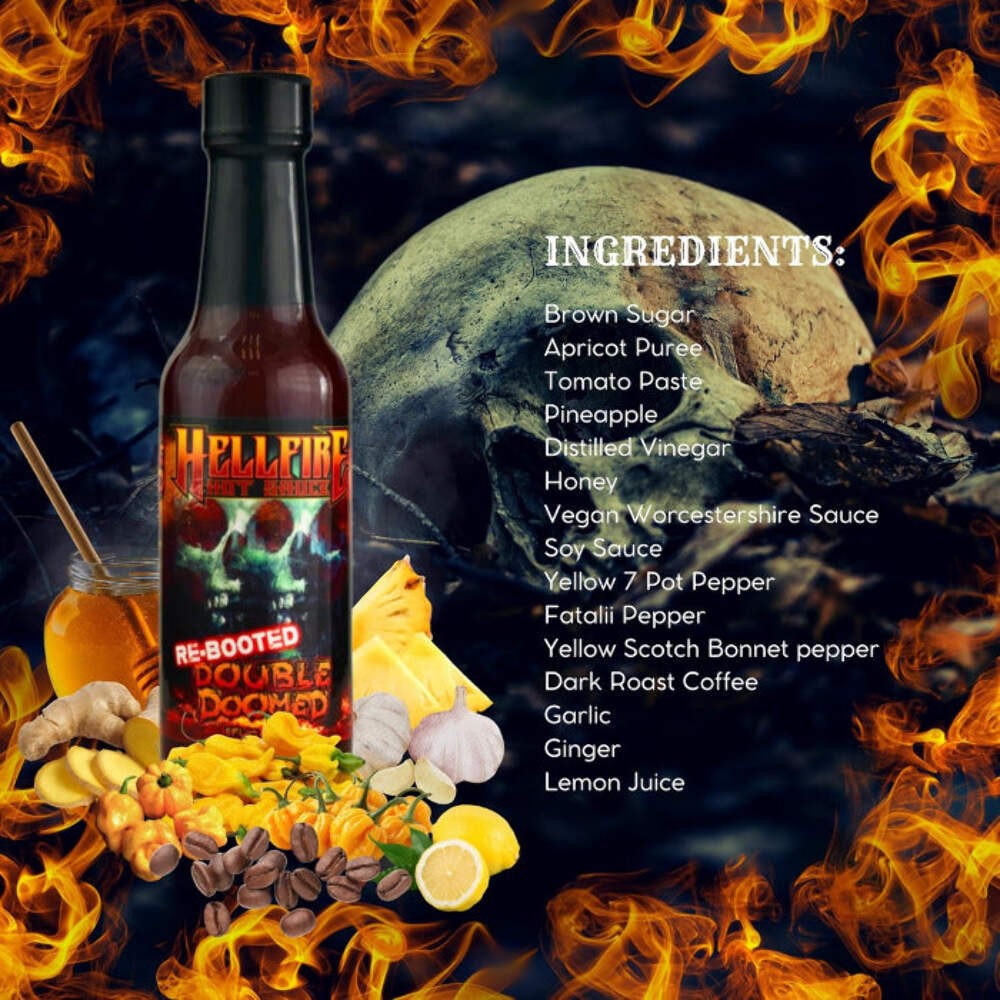 Hellfire Re-Booted Double Doomed Hot Sauce