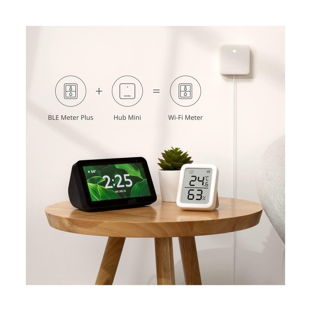 SwitchBot Thermometer Hygrometer, Bluetooth Indoor Humidity Meter for Home, T...