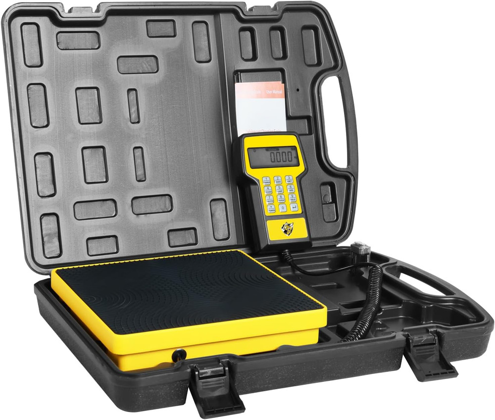 Upgraded Refrigerant Scale 220 LBS High Precision Programmable HVAC Electronic R