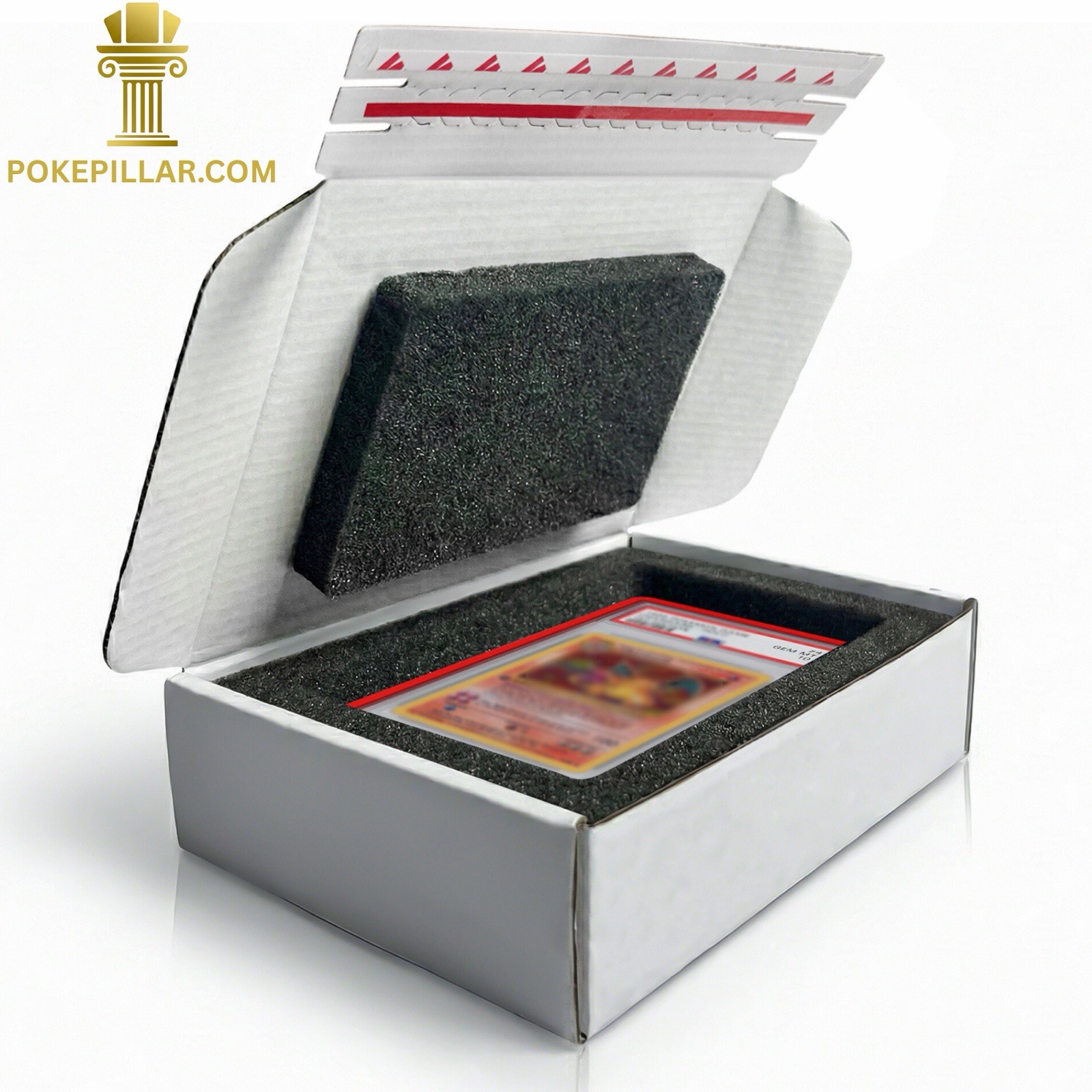 Graded Card Padded Foam Shipping Box - Sports PSA BGS CGC Pokemon Slab Mailer