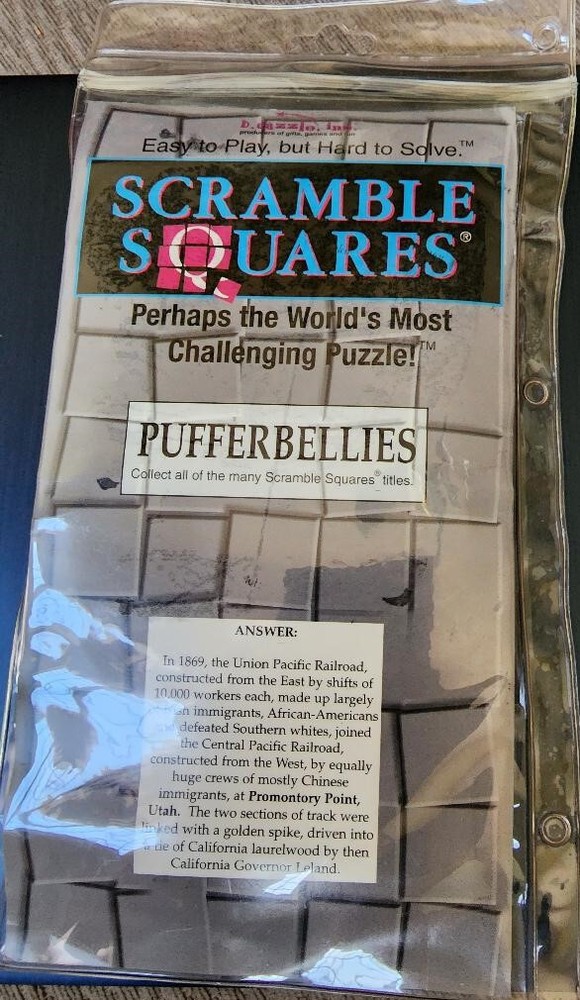 SCRAMBLE SQUARES PUFFERBELLIES