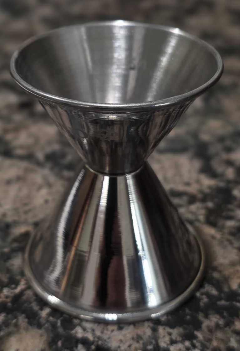 Chivas JIGGER 1oz. X 1.25oz. Cocktail Bar Shot Liquor Stainless Measuring